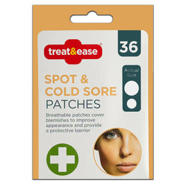 Treat & Ease 36 Spot & Cold Sore Patches, Skin Blemish blemish face care galaxy health skin