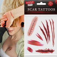 Murder Motel Scar Tattoos, Halloween Costume Makeup fancy halloween halloweenmakeup seasonal tiny