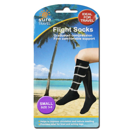 Sure Travel Flight Compression Socks Small - UK 3-5 health tiny