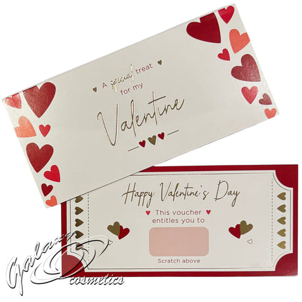 Personalised Scratch To Reveal Voucher & Card MYO Special surprise gift hearts mother seasonal tiny