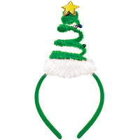 Christmas Headband Novelty Fancy Dress Accessories for Kids / Adults Springy Xmas Tree Christmas party