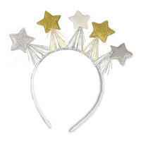 Christmas Headband Novelty Fancy Dress Accessories for Kids / Adults Iridescent Star with Tinsel Christmas other xmas wear seasonal tiny xmas wear Xwear