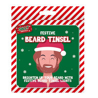 Christmas Beard Lights Festive LED Garland Decoration Beard Tinsel with Lights Christmas party