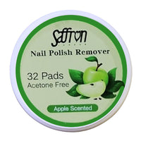 Saffron Scented Nail Varnish Remover Pads 32 Wipes Acetone Free Apple scented galaxy nail care nail polish nails remover