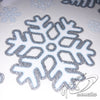 Glitter Snowflake Window Stickers Christmas Decoration 4 sheets = 83 snowflakes Christmas