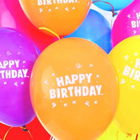 Time to Party Balloons Multicoloured 25 Birthday Balloons kids party tiny