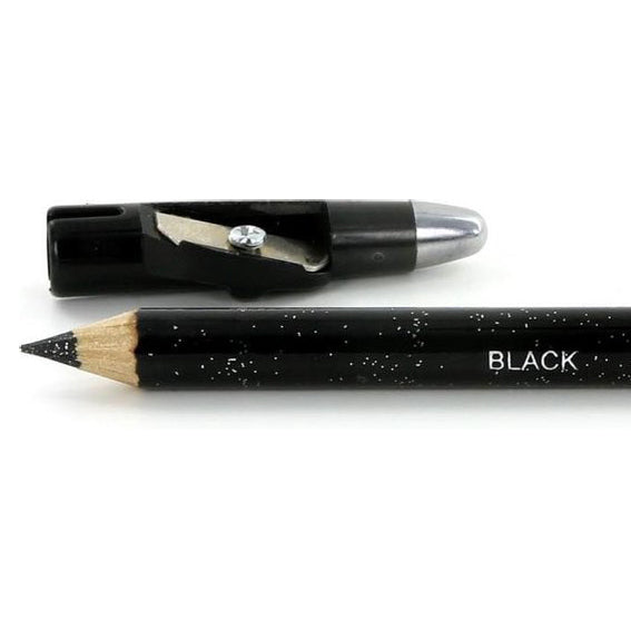 SAFFRON London Glitter Eyeliner Pencil with Sharpner Black eyeliner eyes galaxy makeup