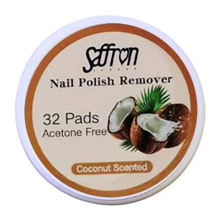 Saffron Scented Nail Varnish Remover Pads 32 Wipes Acetone Free Coconut scented galaxy nail care nail polish nails remover