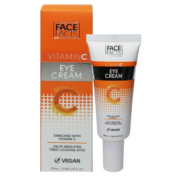 Face Facts Vitamin C Hydrate & Brighten Skin Care Line Vegan Eye Cream 25ml face care skin