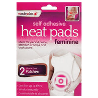Masterplast Self-Adhesive Heat Pads, Back-Muscle-Joint-Period Pain Relief, 2 pcs Feminine Heat Pads health other pain pain tiny