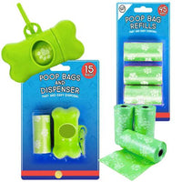 World of Pets Dog Waste Poop Bags & Bone Shaped Dispenser pets tiny