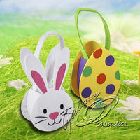 Easter Felt Bag Kids Egg Treasure Hunt Basket Bucket Party Treats Filler Easter seasonal tiny