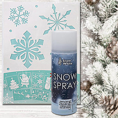 Festive Snow Spray / Stencils Christmas decoration Christmas