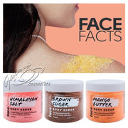 Face Facts Body Scrub Salt based Exfoliator 400g bath body care face care skin