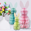 Easter Bunny Honeycomb Paper Decorations - Table or Hanging - Pack of 3 Easter seasonal tiny