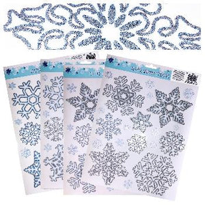 20x Glitter Snowflakes Reusable Static Cling Window Sticker Christmas Decoration Christmas other xmas decor seasonal tiny xmas decor