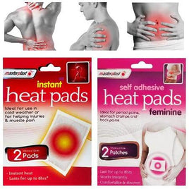 Masterplast Self-Adhesive Heat Pads, Back-Muscle-Joint-Period Pain Relief, 2 pcs health other pain pain tiny