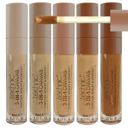 Technic 3 in 1 Canvas Concealer Full Coverage Contour, Sculpt & Conceal Health & Beauty:Make-Up:Face:Concealer base concealer face galaxy makeup