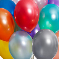 Time to Party Balloons Multicoloured 20 Metallic Balloons kids party tiny