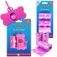 World of Pets Dog Waste Poop Bags & Bone Shaped Dispenser pets tiny