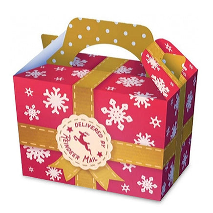 5x Christmas Party Food Boxes, Present, Xmas Kids Gift, Sweets Reindeer Mail Christmas seasonal tiny