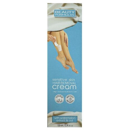 Beauty Formulas Depilatory Hair Removal Cream - Legs, Underarms & Bikini, 100ml Watermelon - sensitive skin galaxy hair removal skin
