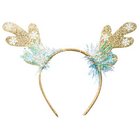 Christmas Headband Novelty Fancy Dress Accessories for Kids / Adults Iridescent Antlers Christmas party