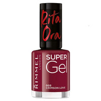 Rimmel Super Gel Nail Polish no UV light needed Crimson Love 003 Rita Ora Health & Beauty:Nail Care, Manicure & Pedicure:Nail Polish & Powders:Nail Polish nail polish nails