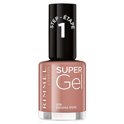 Rimmel Super Gel Nail Polish no UV light needed Drama Pink 019 - nude pink Health & Beauty:Nail Care, Manicure & Pedicure:Nail Polish & Powders:Nail Polish galaxy nail polish nails polish