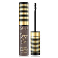Eveline Brow & Go Eyebrow Shaping Mascara with Micro Fibres to add Volume 01 Light Brown brow gel brows eyes galaxy makeup