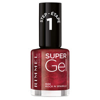 Rimmel Super Gel Nail Polish no UV light needed Rock N Sparkle 044 - red Health & Beauty:Nail Care, Manicure & Pedicure:Nail Polish & Powders:Nail Polish nail polish nails