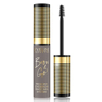 Eveline Brow & Go Eyebrow Shaping Mascara with Micro Fibres to add Volume 05 Taupe brow gel brows eyes galaxy makeup