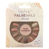 Technic False Nails Tips Full Coverage Set of 24 + Glue Nude Rainbow false nails nails