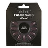 Technic False Nails Tips Full Coverage Set of 24 + Glue Gloss Purple Almond false nails nails
