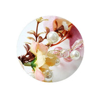 Flower Hair Garland Head Floral Tiara with Pearls Beads Wedding Party Prom garlands Jewellery party tiny