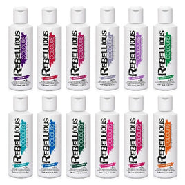 Rebellious Colours Semi-Permanent Hair Dye Vegan Hair Colour 100ml hair hair dye super