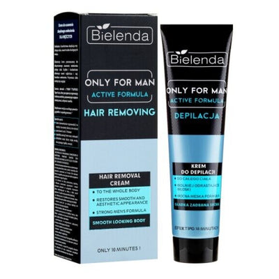Bielenda Only For Man Hair Removal Cream All Body Strong Formula 100ml + Spatula hair removal skin
