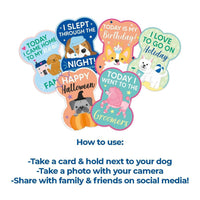 Smart Choice Puppy Milestone Cards Dog Celebration Special Moments Photo Gift pets tiny