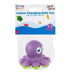 First Steps Colour Change Octopus Bath Toy kids