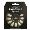 Technic False Nails Tips Full Coverage Set of 24 + Glue UV Ombre false nails nails