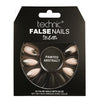Technic False Nails Tips Full Coverage Set of 24 + Glue Painted Abstract false nails nails
