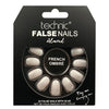 Technic False Nails Tips Full Coverage Set of 24 + Glue French Ombre Almond false nails nails