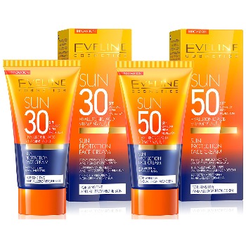 Eveline Sun Protection Face Cream Prevents Skin Ageing and Pigmentation 50ml face care skin