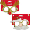 2x Christmas Glasses Santa Father Xmas & Reindeer Rudolf Fancy Dress Masks Christmas