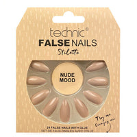 Technic False Nails Tips Full Coverage Set of 24 + Glue false nails galaxy nails