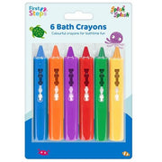 First Steps Bath Crayons Set of 6 Colours Bath Toy kids