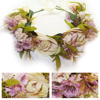 Flower Headband Head Garland Hair Band Crown Wreath Festival Boho Hippy Wedding Blossom Flowers #21 Clothes, Shoes & Accessories:Women:Women's Accessories:Hair Accessories hair hair styling