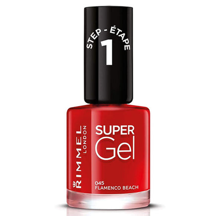 Rimmel Super Gel Nail Polish no UV light needed Flamenco Beach 045 - bright red Health & Beauty:Nail Care, Manicure & Pedicure:Nail Polish & Powders:Nail Polish galaxy nail polish nails polish