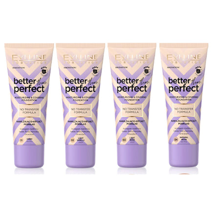 Eveline Better than Perfect Foundation Light NO TRANSFER Formula Radiant look Health & Beauty:Make-Up:Face:Foundation base face foundation galaxy makeup