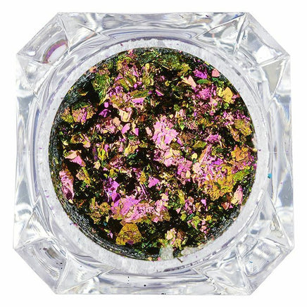 Stargazer Duochrome Flakes Color Changing Metallic Mirror Foil Glitter Eyeshadow Pink Green Health & Beauty:Make-Up:Eyes:Eye Shadow eyes eyeshadow fancy galaxy makeup